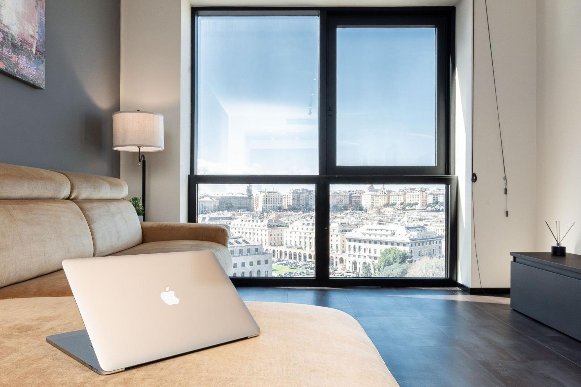 Free Parking In Luxury Suite With City View - Steps To Brignole Train Station Genoa Bagian luar foto