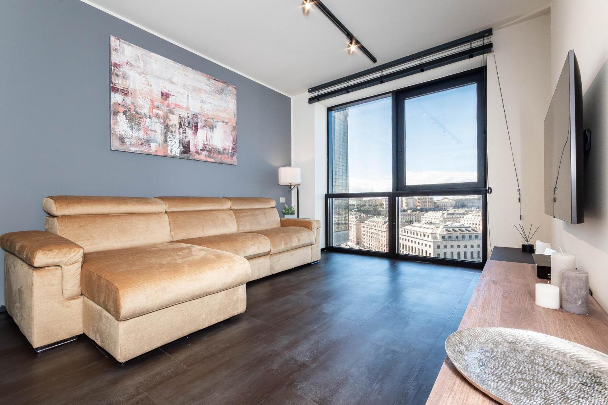 Free Parking In Luxury Suite With City View - Steps To Brignole Train Station Genoa Bagian luar foto