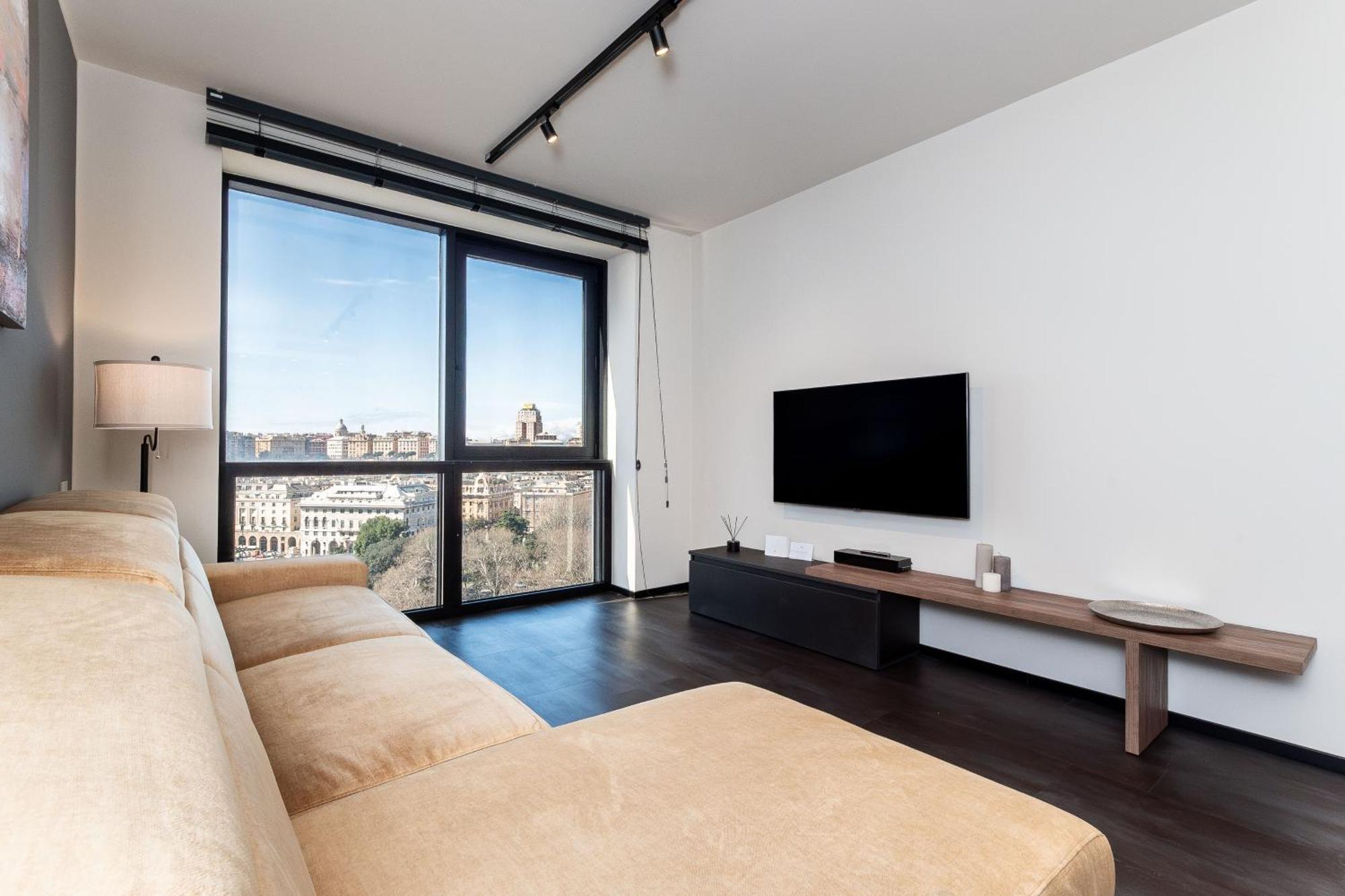 Free Parking In Luxury Suite With City View - Steps To Brignole Train Station Genoa Bagian luar foto